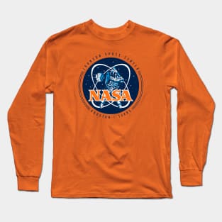 Retro NASA Astros Logo - Navy Blue Version Long Sleeve T-Shirt